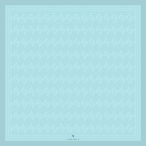 GENESIS OF INSPIRATION – 2 - AZZURRO Silk Scarf 65x65cm