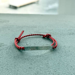 MARCH CORD CUFF - ALUMINIUM