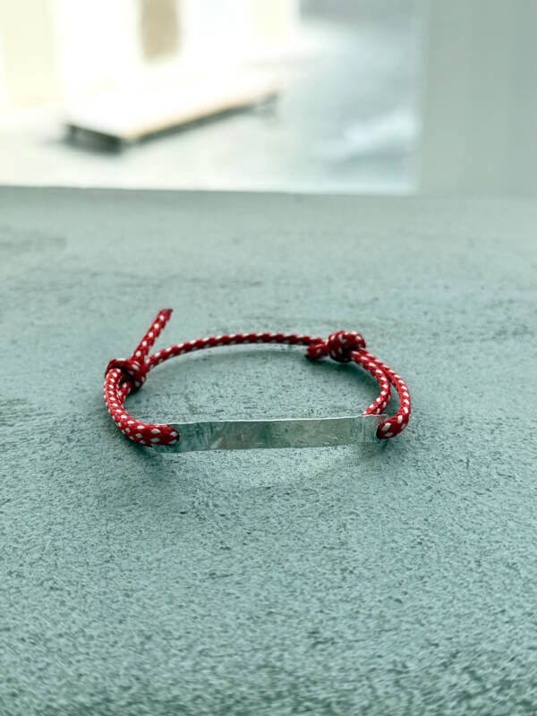 MARCH CORD CUFF - ALUMINIUM