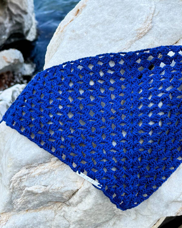  NÉMA Crochet Scarf – Deep Navy
